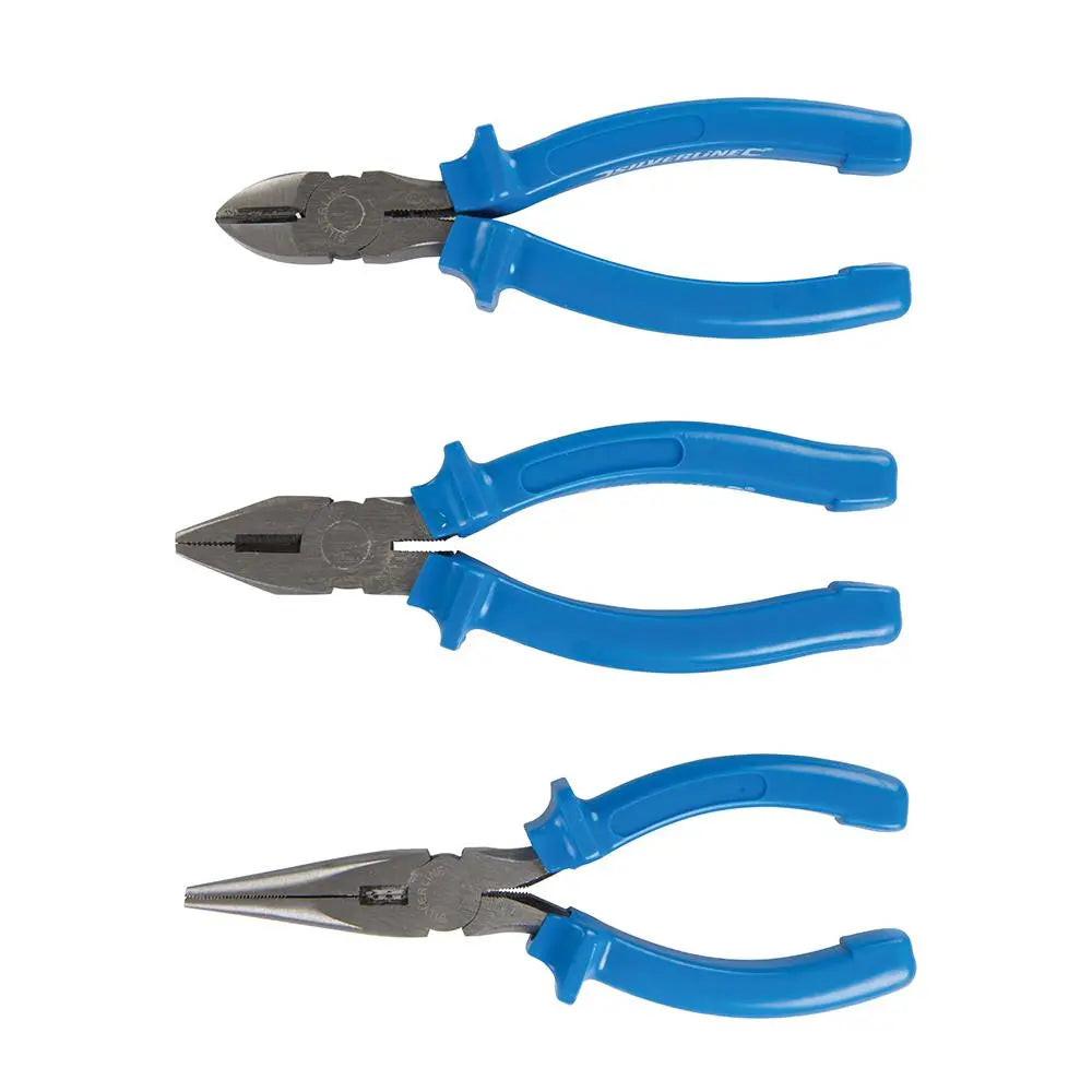 Silverline Pliers Set 3pce 160mm 427610  White Rose Tools