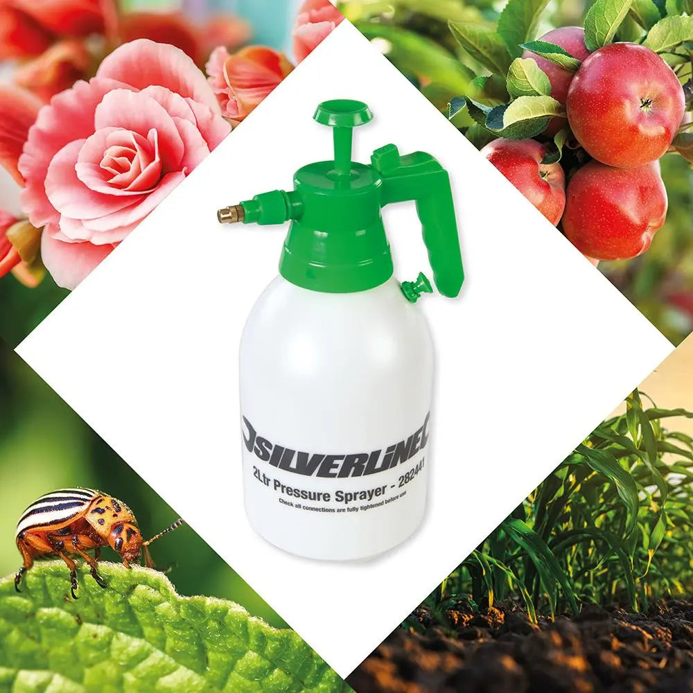 Silverline Pressure Sprayer 2Ltr 282441 White Rose Tools