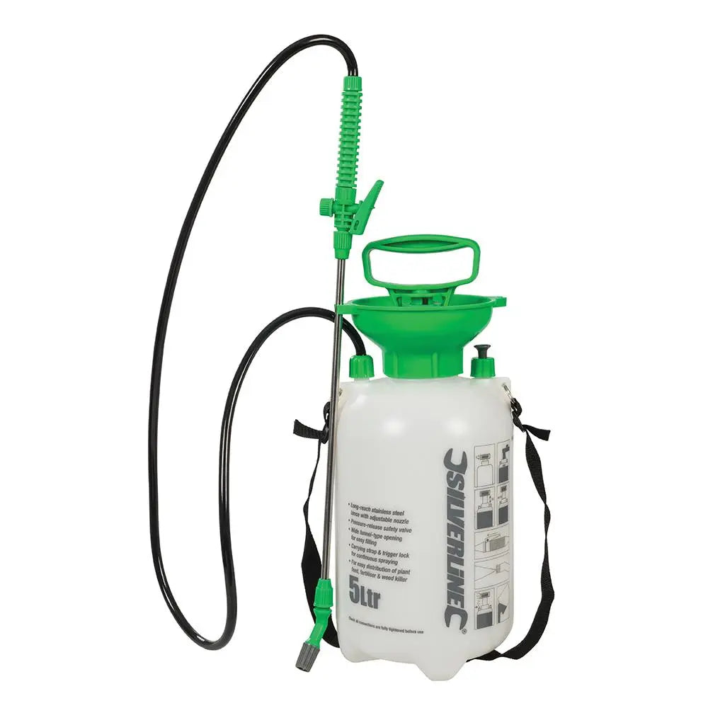 Silverline Pressure Sprayer 5Ltr 675108  White Rose Tools