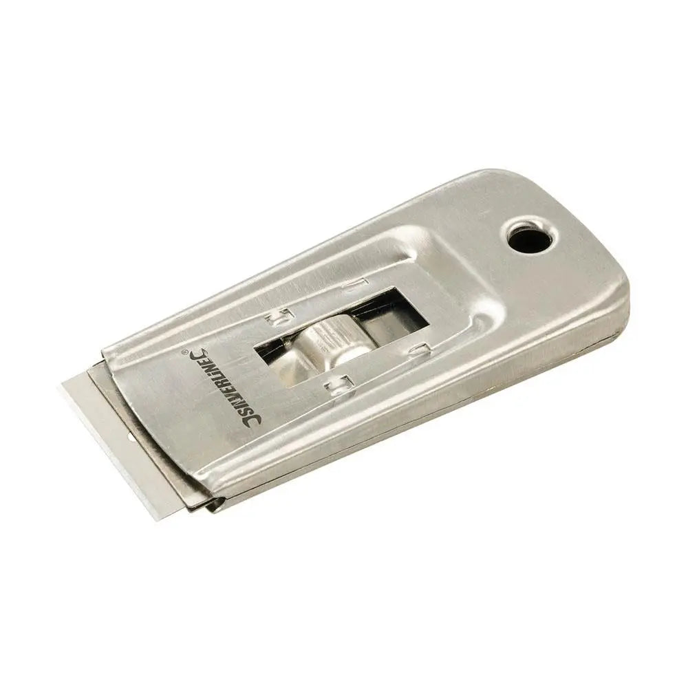 Silverline Retractable Steel Window Scraper 100mm 357487  White Rose Tools