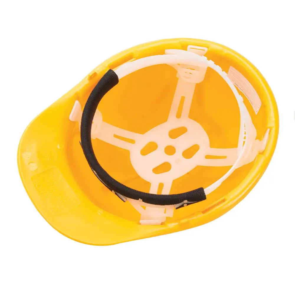 Silverline Safety Hard Hat Yellow 306429 White Rose Tools