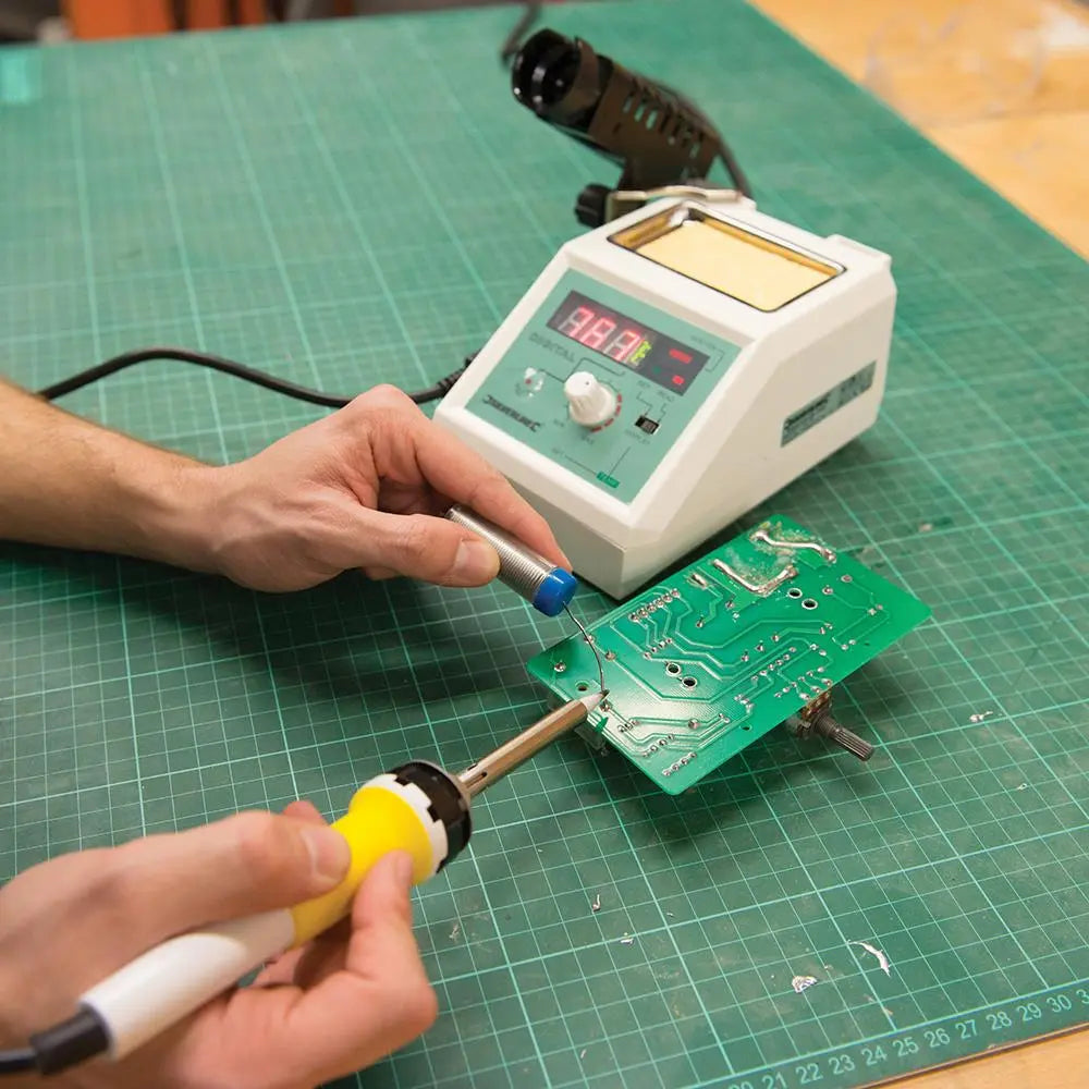 Silverline Soldering Station 25W (Max. 48W) 265829  White Rose Tools