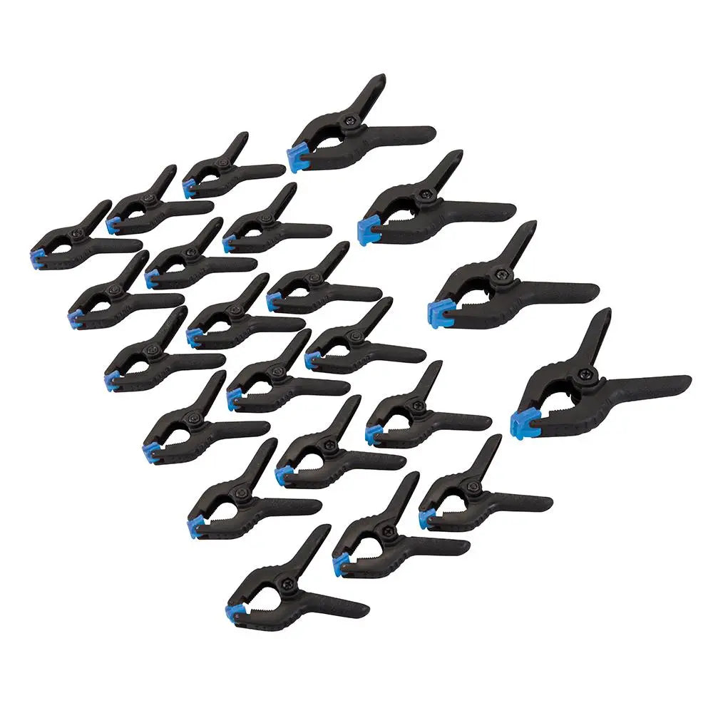 Silverline Spring Clamp Set 22pce 25 & 19mm 620284  White Rose Tools