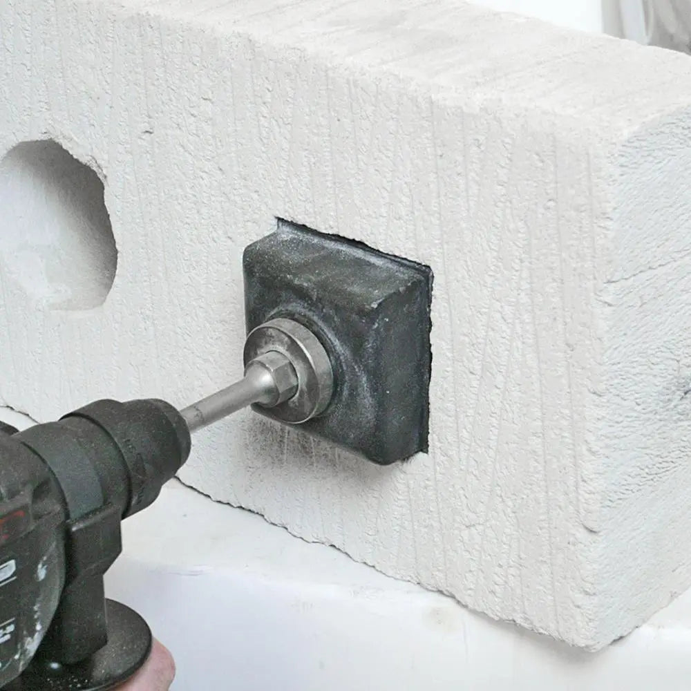 Silverline Square Single Plug Socket Box Cutter 77 x 77mm Masonry Back Box