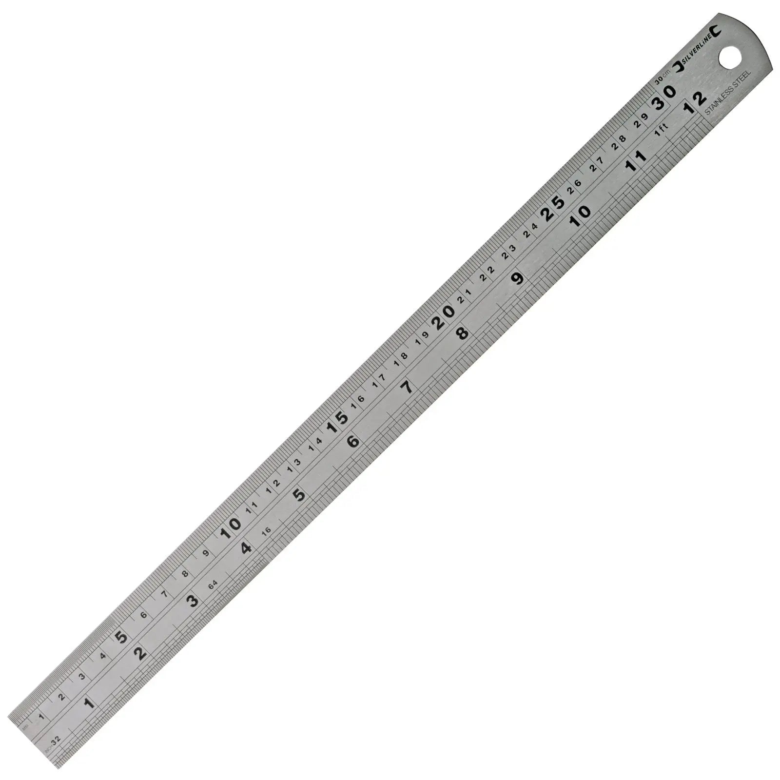 Silverline Stainless Steel Rule 150mm, 300mm or 600mm