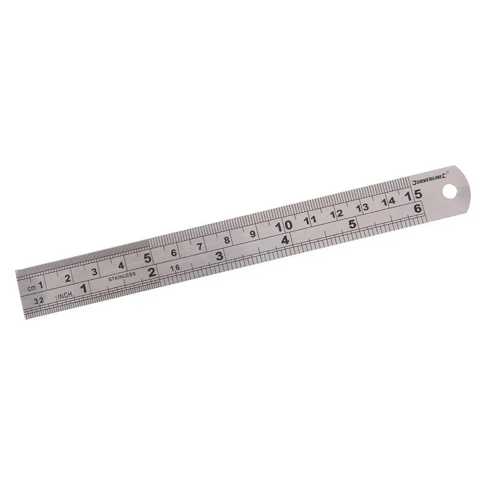 Silverline Stainless Steel Rule 150mm, 300mm or 600mm