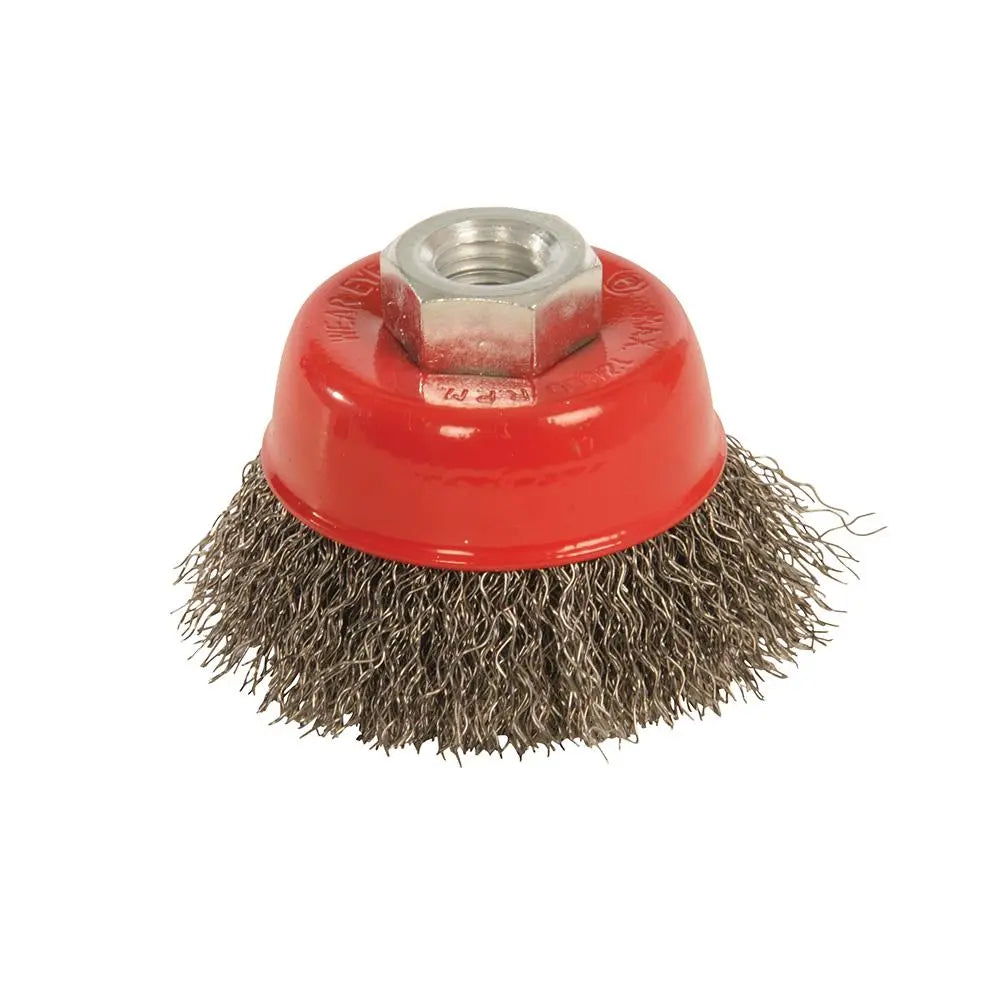 Silverline Steel Crimp Cup 65mm or 100mm