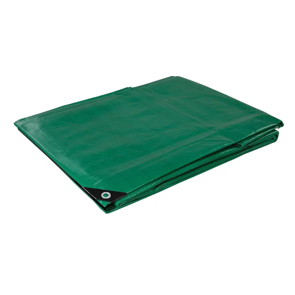 Silverline Tarpaulin Heavy Duty UV Treated 140gsm Polyethylene - Choose Size White Rose Tools