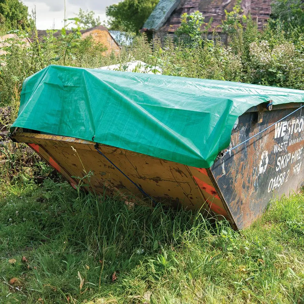 Silverline Tarpaulin Heavy Duty UV Treated 140gsm Polyethylene - Choose Size  White Rose Tools