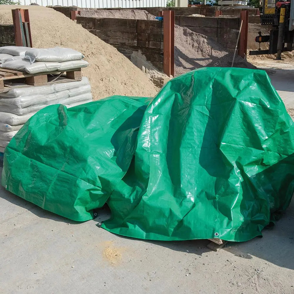 Silverline Tarpaulin Heavy Duty UV Treated 140gsm Polyethylene - Choose Size  White Rose Tools