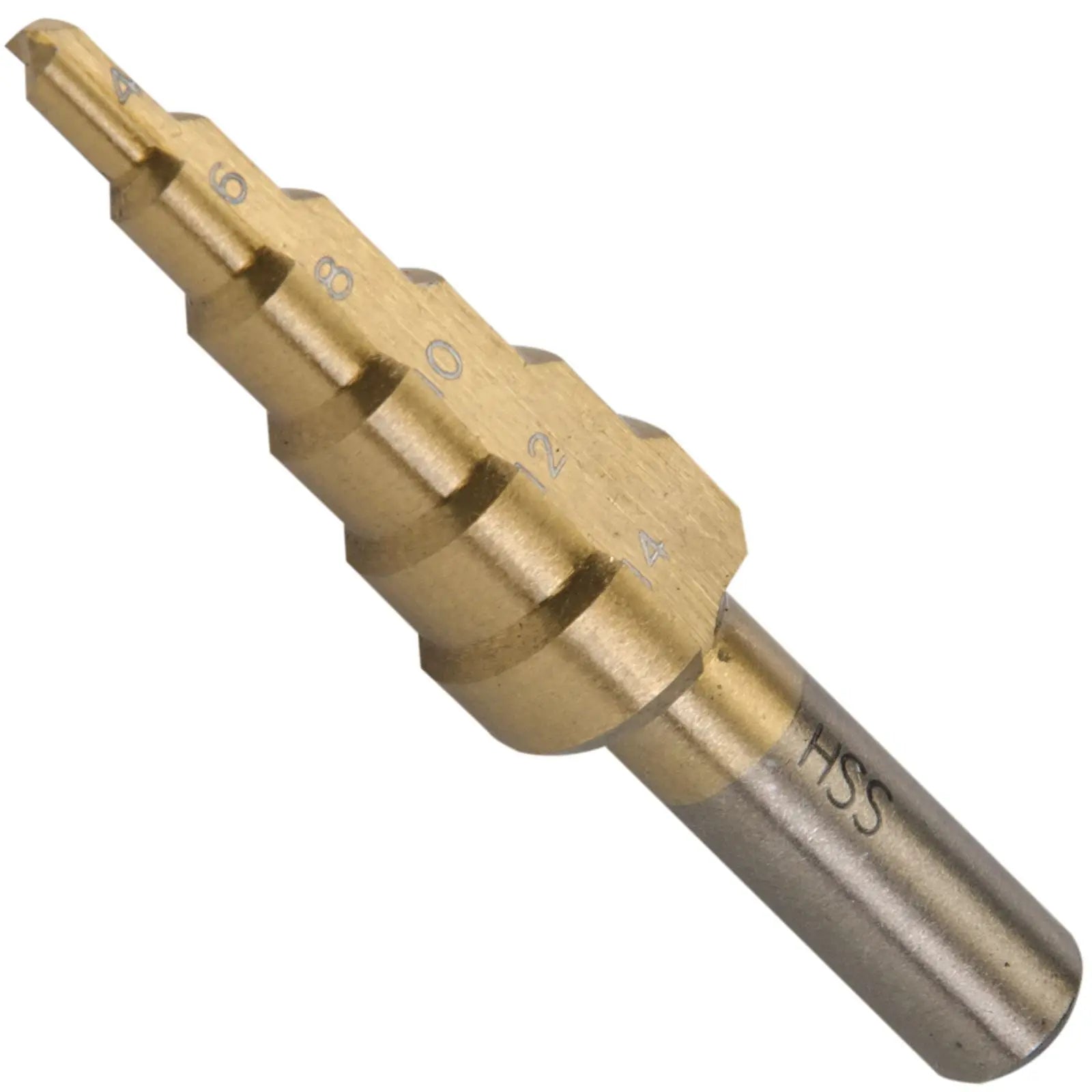 Silverline Titanium-Plated HSS Step Drill
