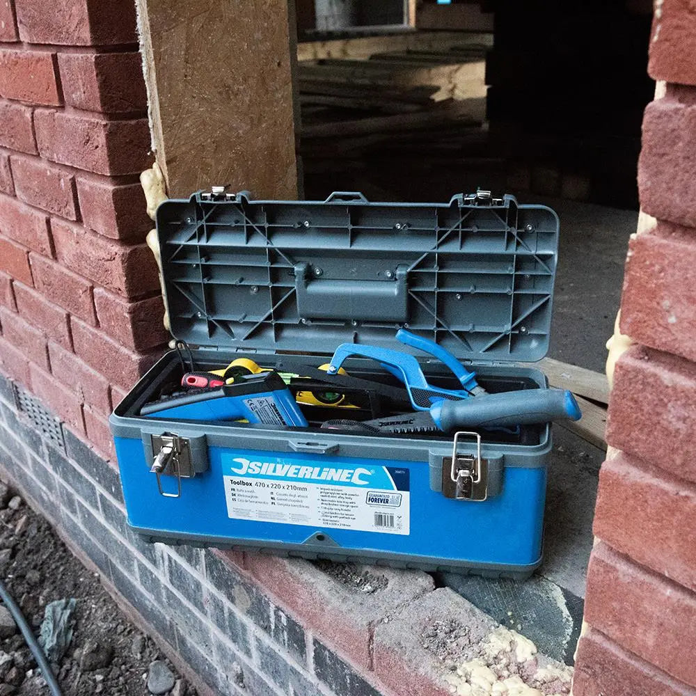 Silverline Toolbox 470 x 220 210mm 386076 White Rose Tools