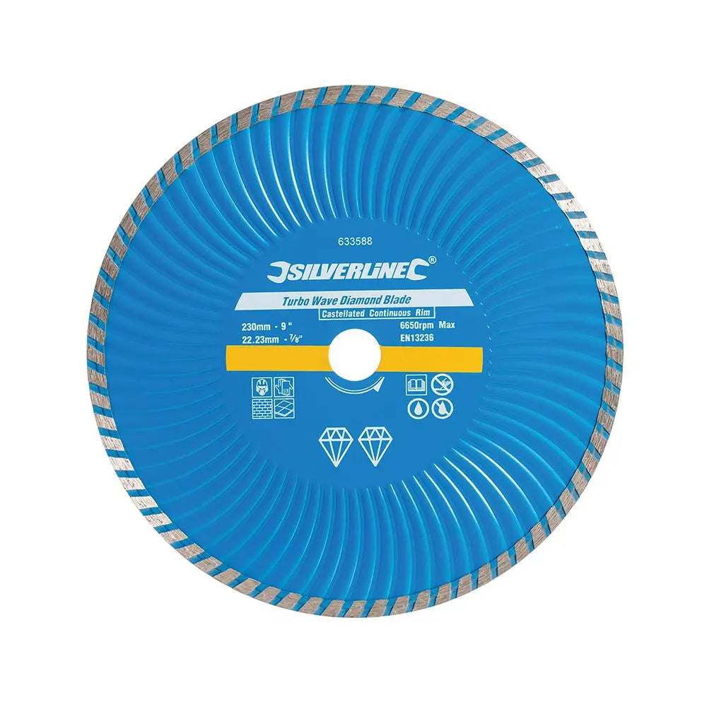 Silverline Turbo Wave Diamond Blade White Rose Tools
