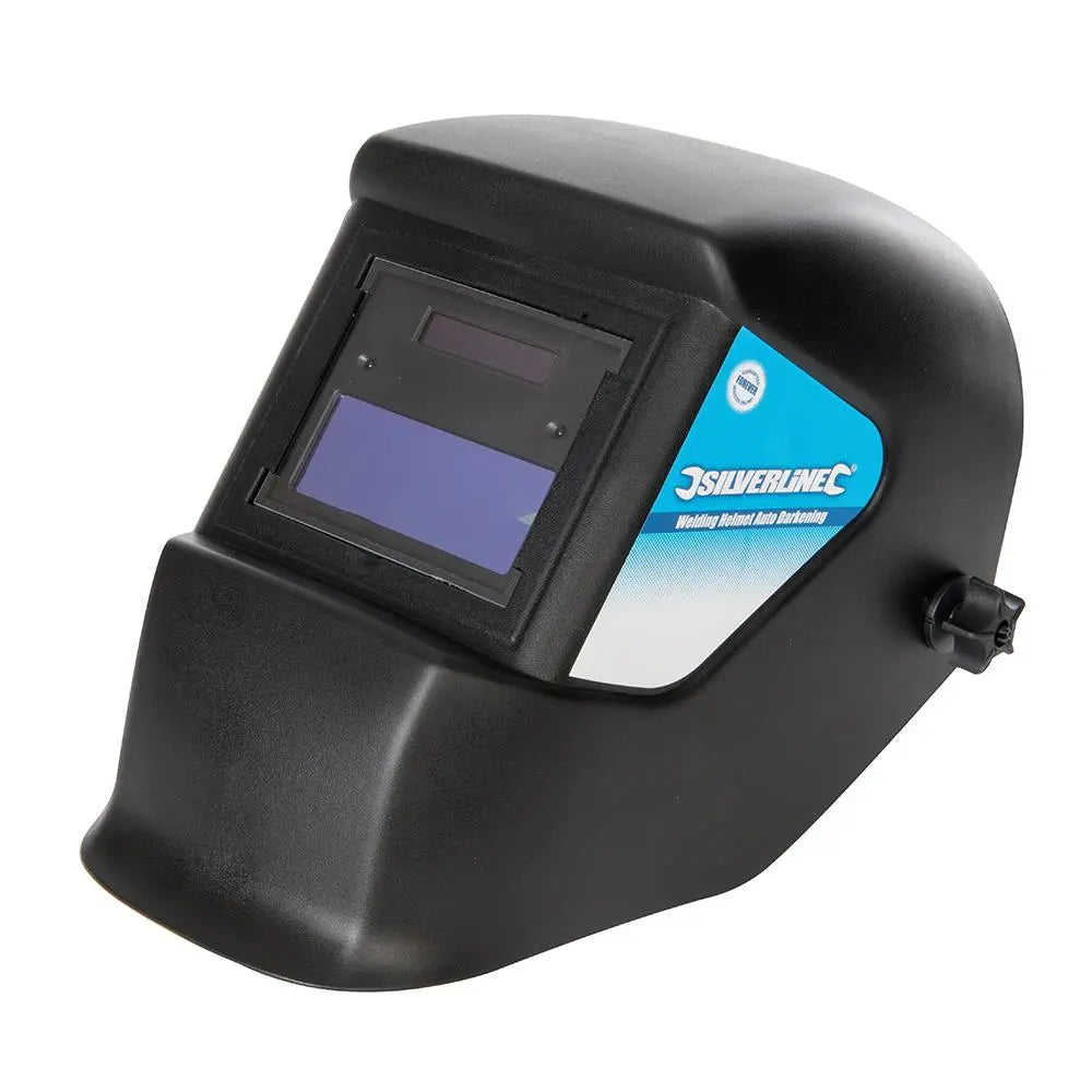 Silverline Welding Helmet Auto Darkening DIN 3/11EW 934295  White Rose Tools
