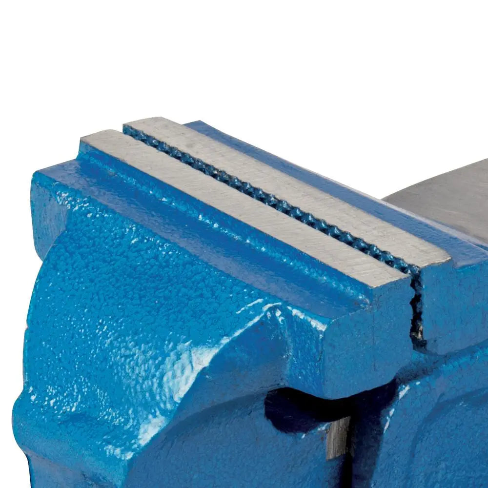 Silverline Workshop Vice 100mm (4") Jaw Capacity / 4.5kg White Rose Tools