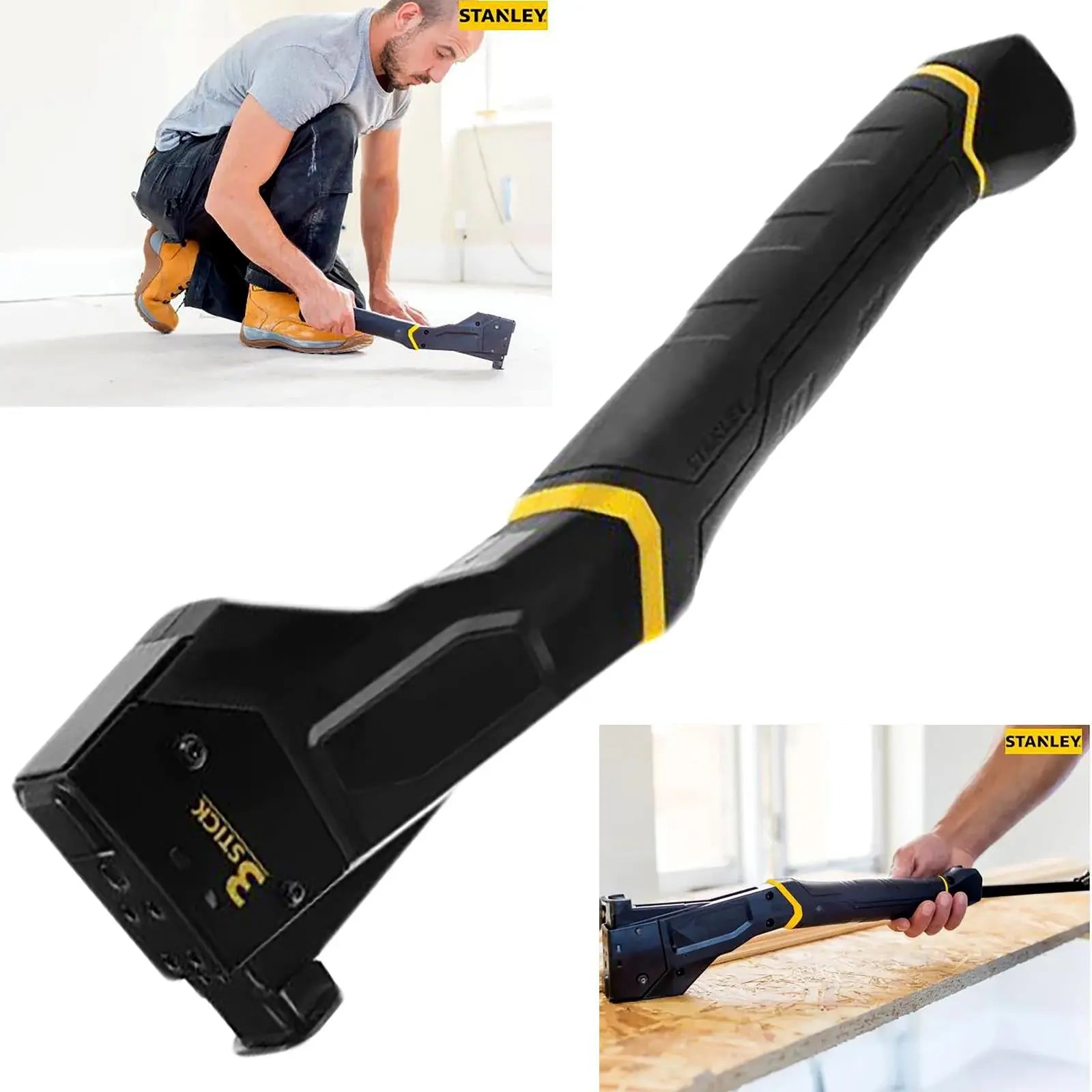 Stanley FatMax Hammer Tacker Composite Lightweight with 1000 10mm Staples
