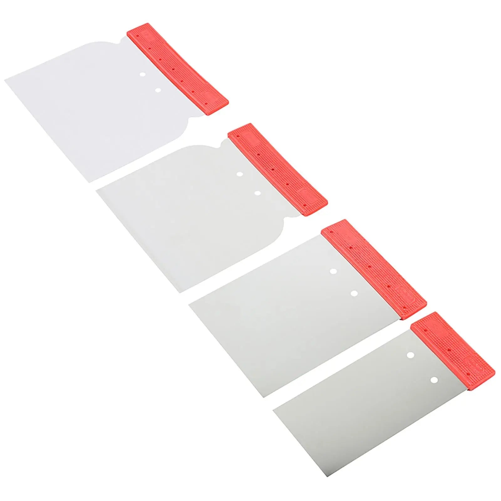 TIMCO Body Filler Applicator Spreader Surface Preparation Set 4 Piece Stainless Steel  White Rose Tools