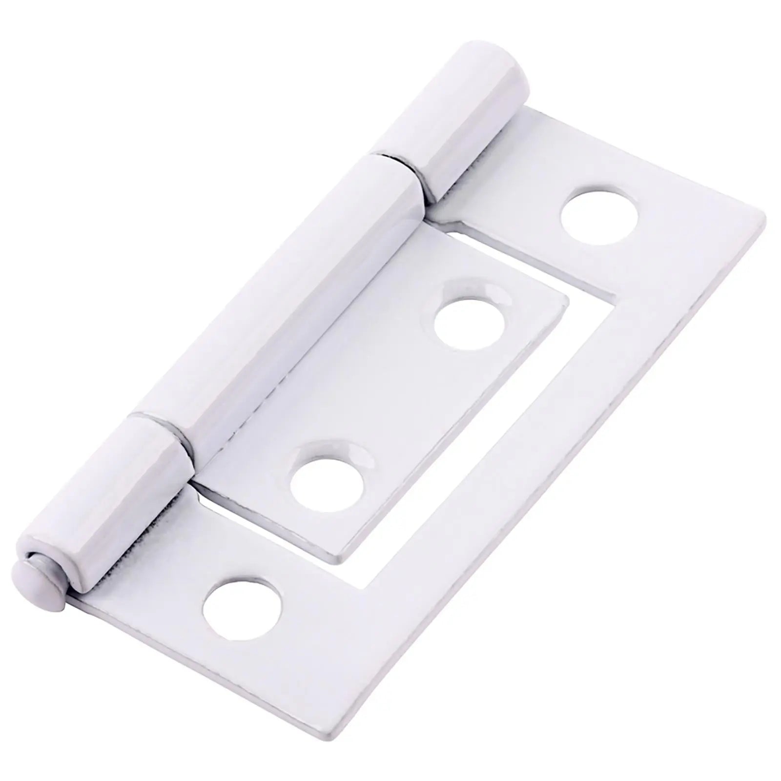 TIMCO Flush Hinge (105) for Cupboards Cabinets Doors Shutters Zinc Electro Brass White - Choose Size and Colour White Rose Tools