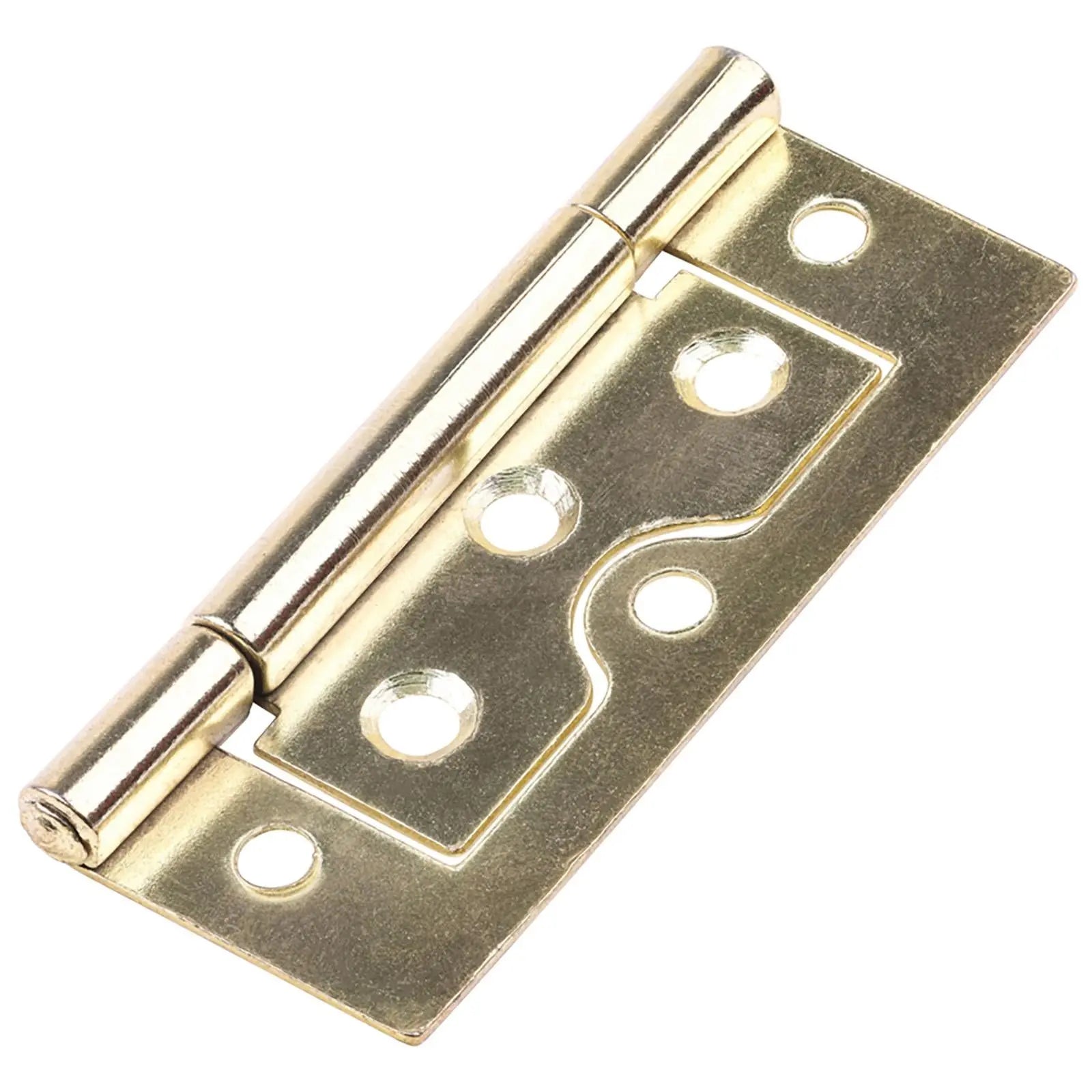 TIMCO Flush Hinge (105) for Cupboards Cabinets Doors Shutters Zinc Electro Brass White - Choose Size and Colour White Rose Tools