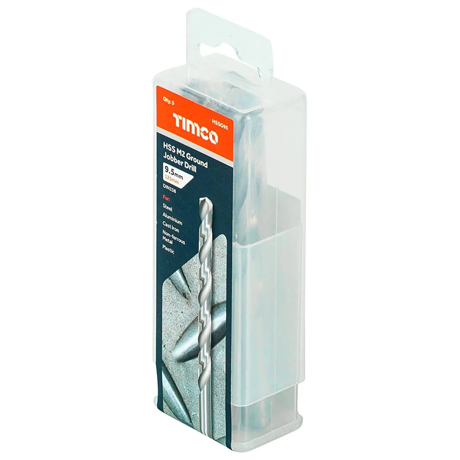 TIMCO HSS Drill Bits M2 Ground Jobber Drill Bit Pack DIN338 - Choose Size  White Rose Tools