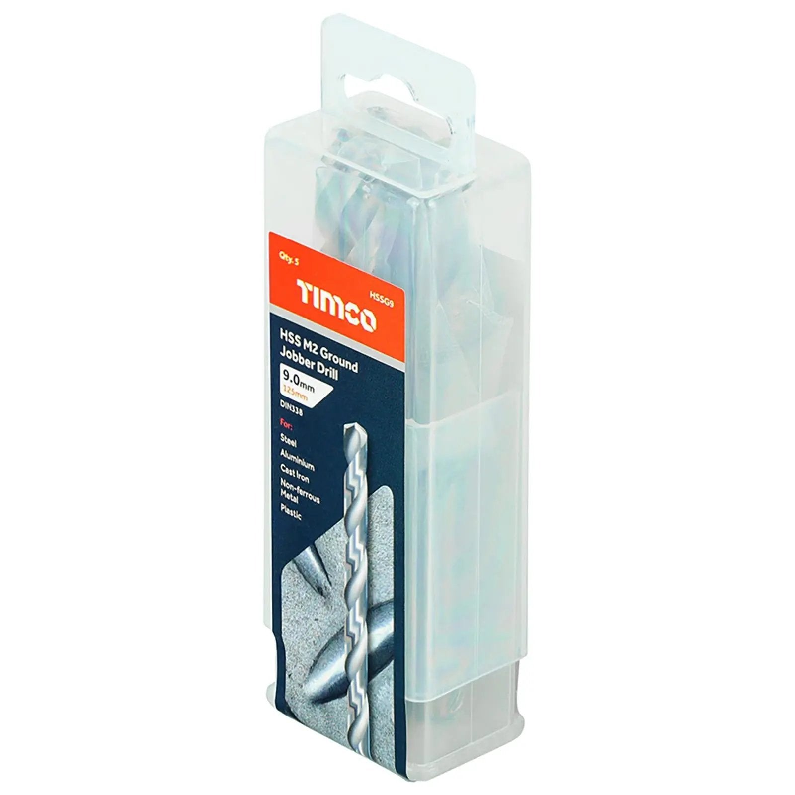 TIMCO HSS Drill Bits M2 Ground Jobber Drill Bit Pack DIN338 - Choose Size  White Rose Tools