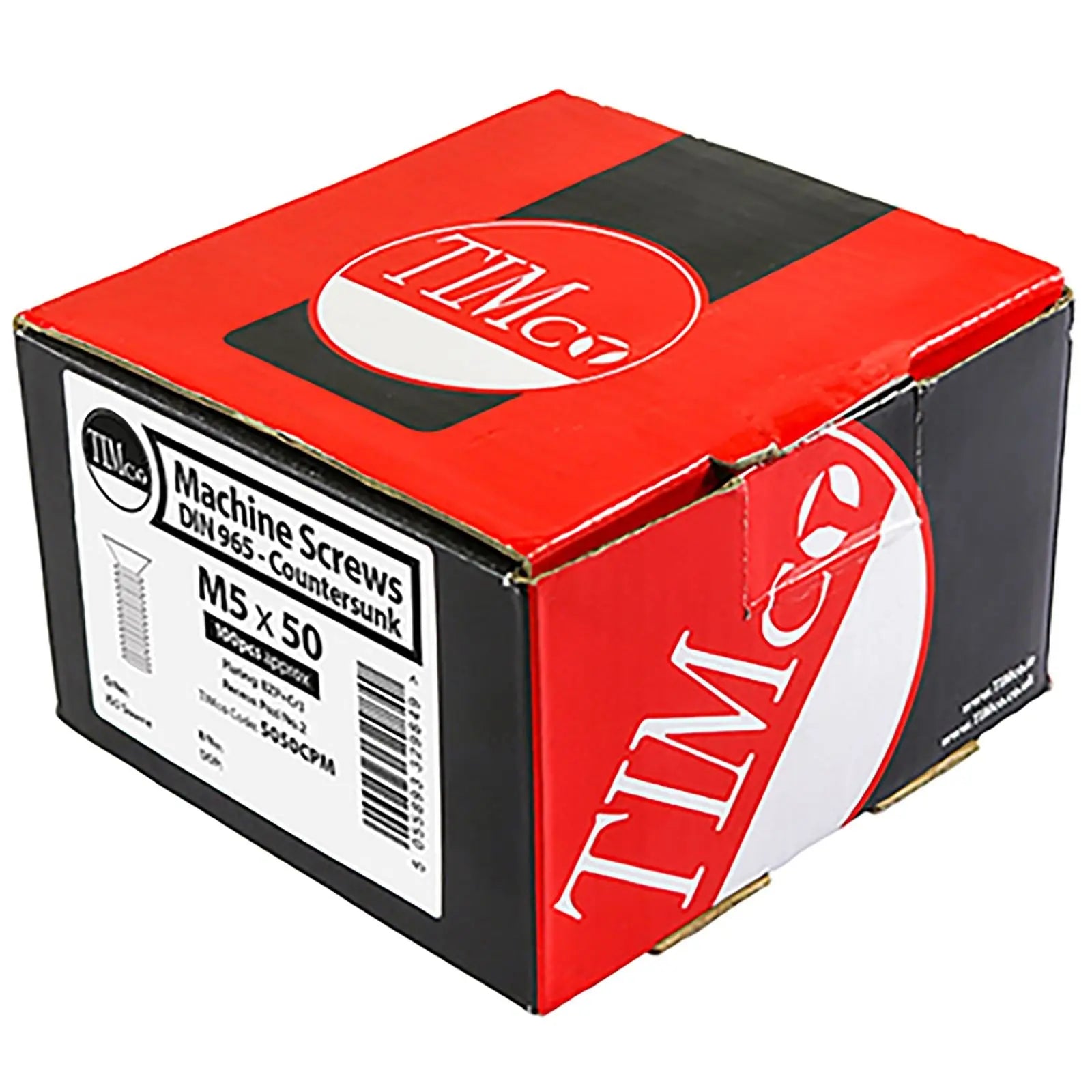 TIMCO Machine Screws Metric Thread Pozi Countersunk Zinc M4 M5 M6 100 Box