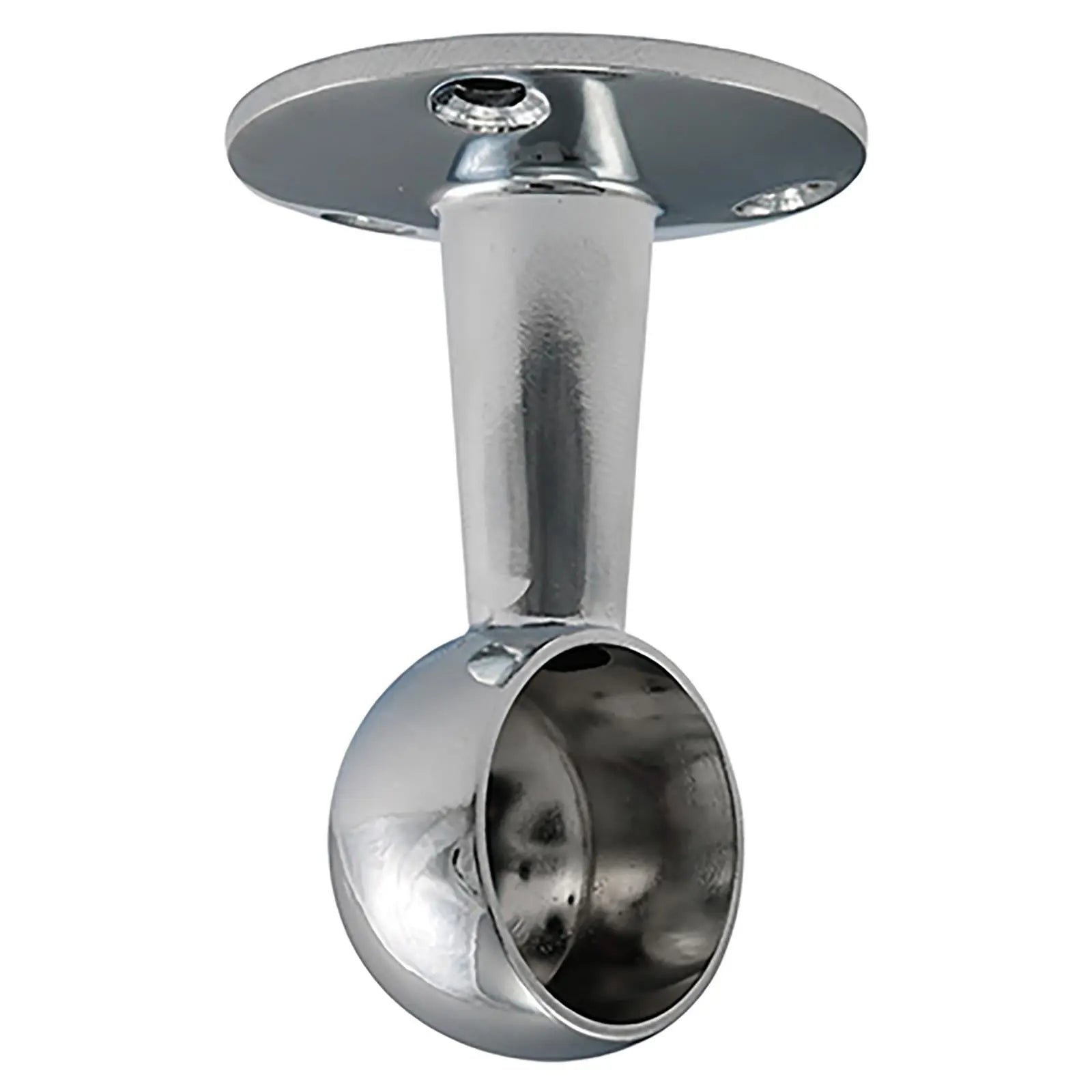 TIMCO Round Wardrobe Rail 25mm Diameter End Sockets Brackets Polished Chrome or White - Choose Length  White Rose Tools