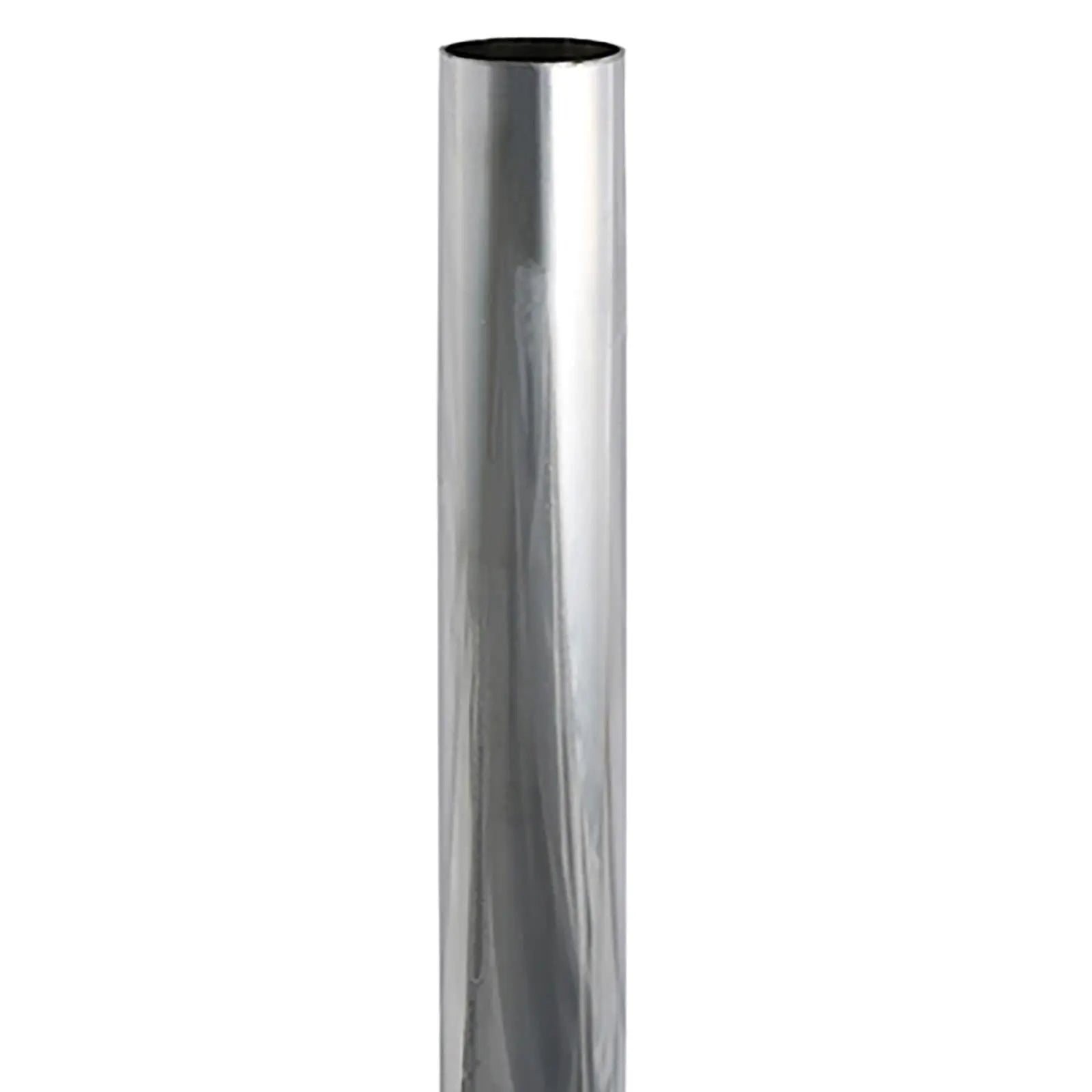 TIMCO Round Wardrobe Rail 25mm Diameter End Sockets Brackets Polished Chrome or White - Choose Length  White Rose Tools