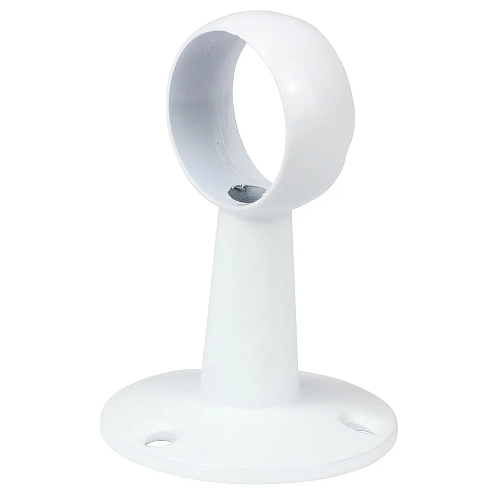 TIMCO Round Wardrobe Rail 25mm Diameter End Sockets Brackets Polished Chrome or White - Choose Length  White Rose Tools