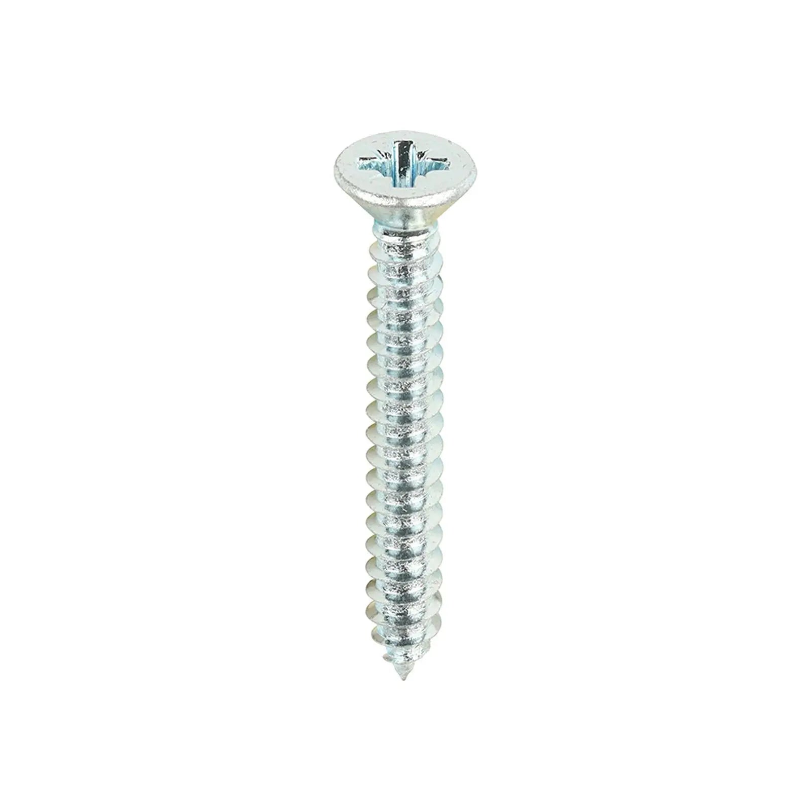 TIMCO Self Tapping Screws Countersunk Zinc Pozi - Choose Size White Rose Tools