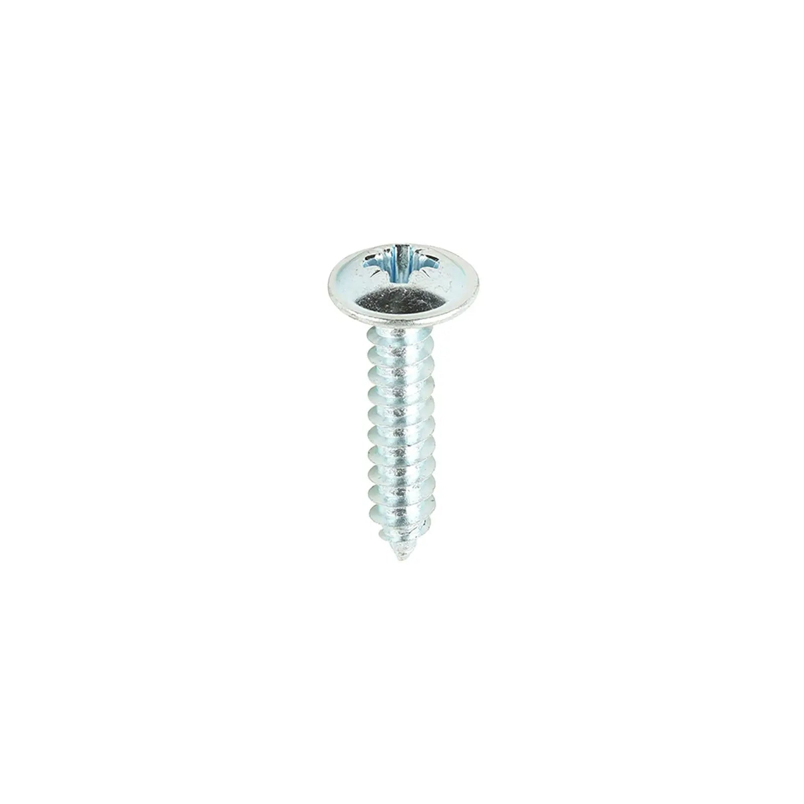 TIMCO Self Tapping Screws Flange Head Zinc Pozi - Choose Size White Rose Tools