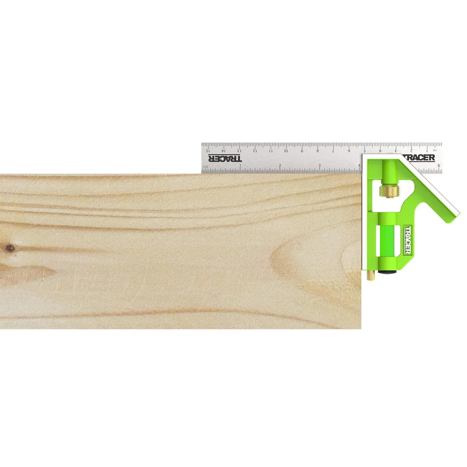 TRACER Combination Square 150mm 6 White Rose Tools