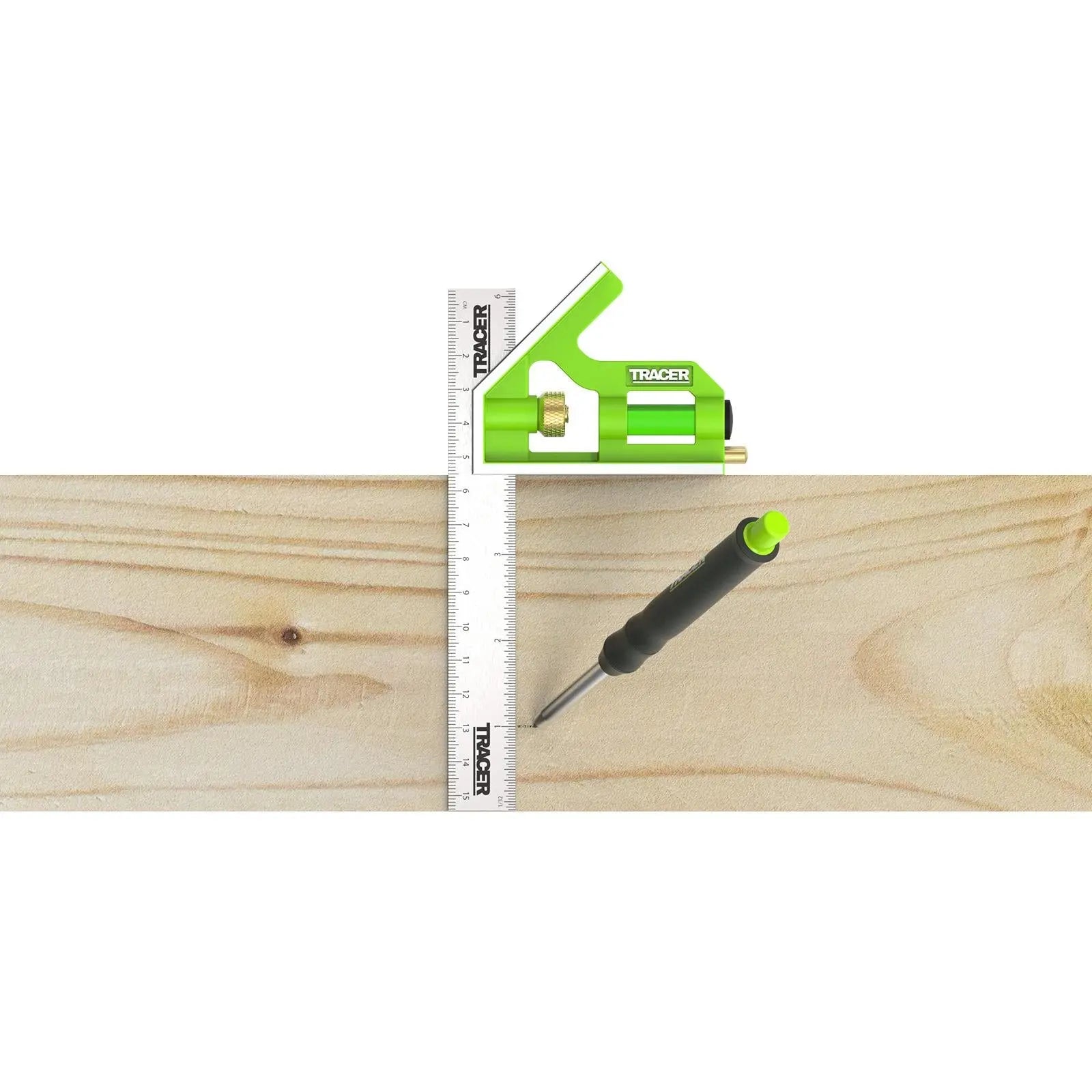 TRACER Combination Square 150mm 6 White Rose Tools