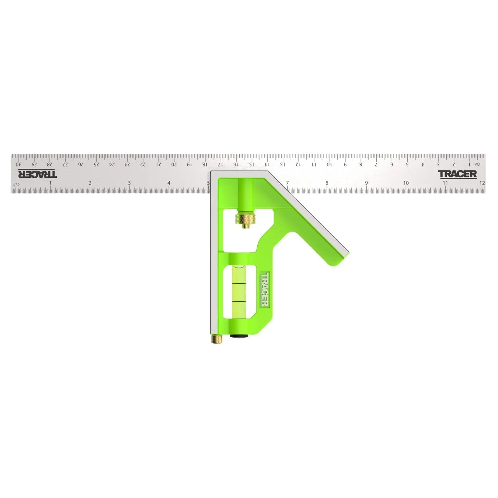 TRACER Combination Square 300mm 12 White Rose Tools