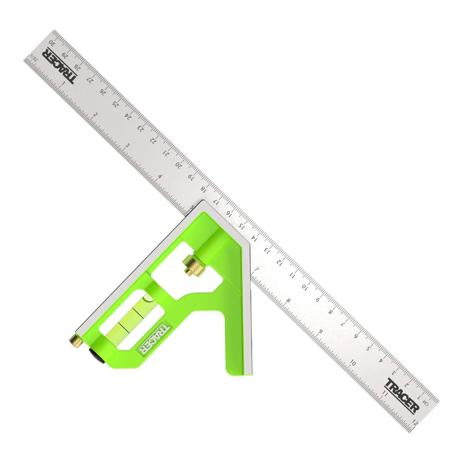 TRACER Combination Square 300mm 12 White Rose Tools