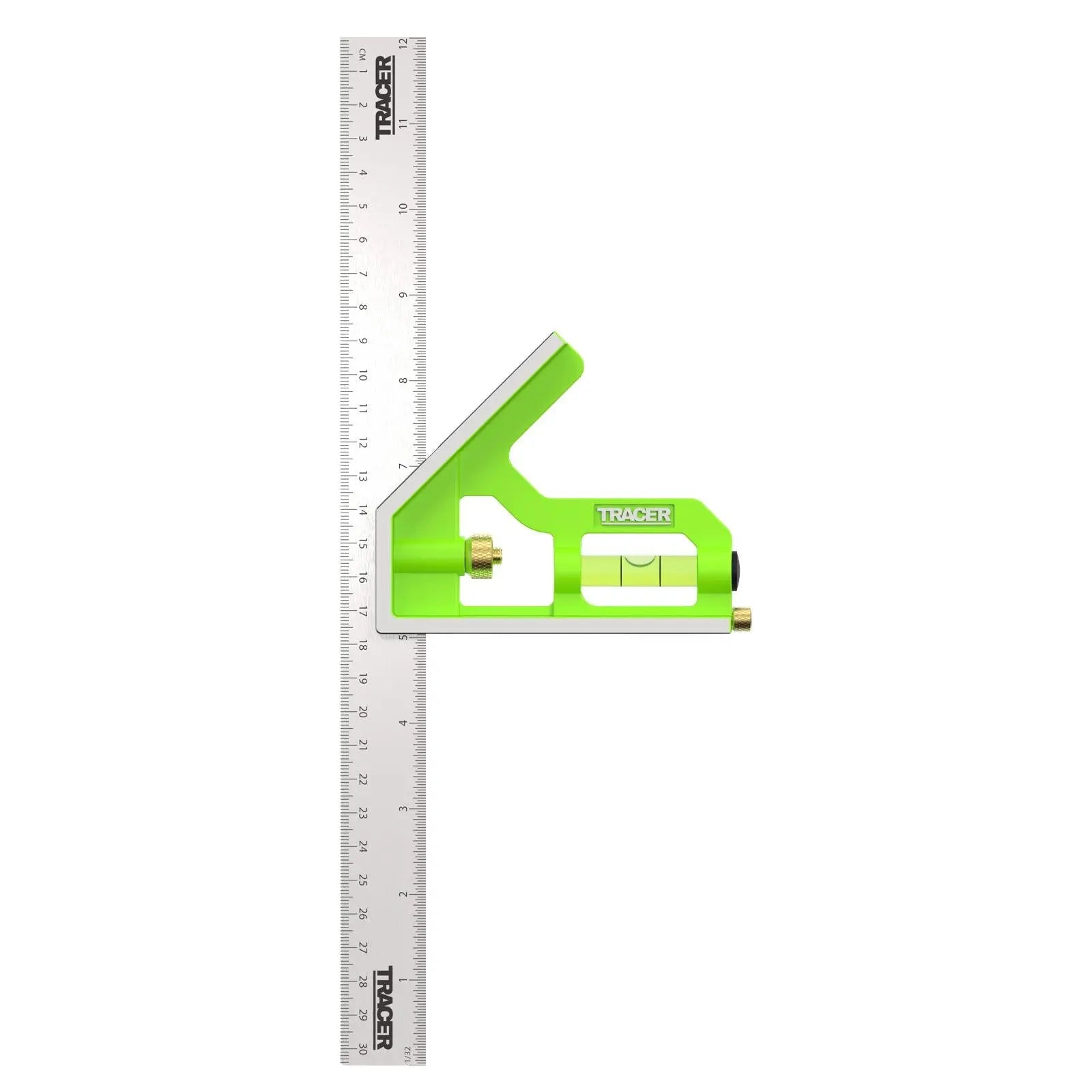 TRACER Combination Square 300mm 12 White Rose Tools