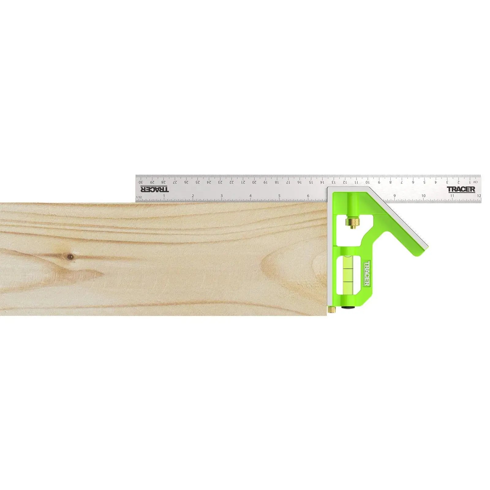 TRACER Combination Square 300mm 12 White Rose Tools