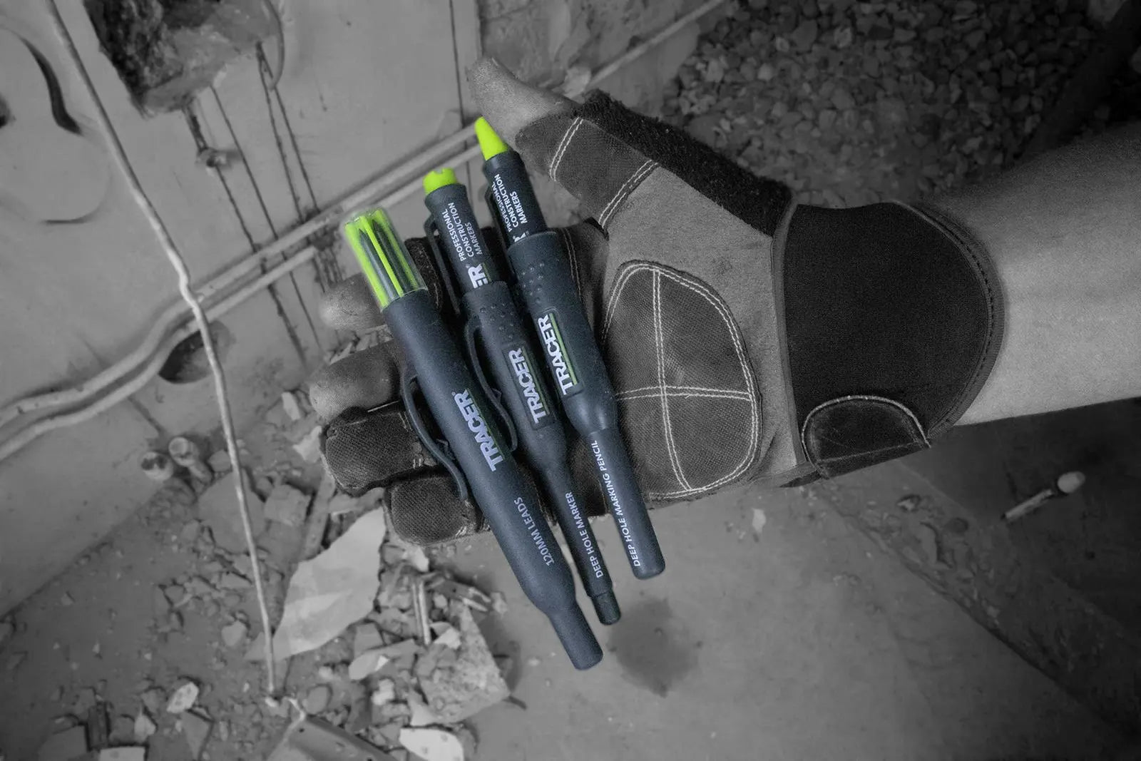 TRACER Complete Marking Kit Deep Hole Marker Pen Pencil and ALH1 Lead Set with Holsters