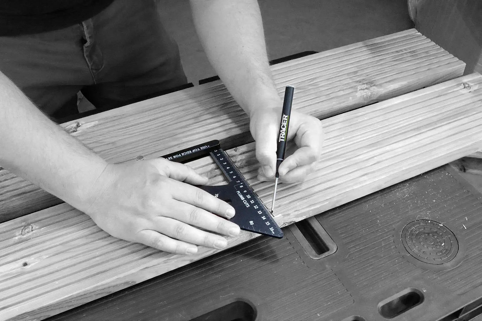 TRACER Long Nib Deep Hole Marker 2 Pack White Rose Tools