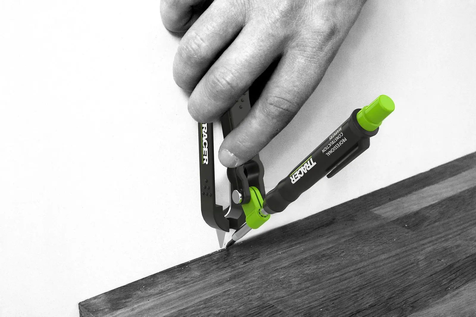 TRACER Pro Scribe Tool Deep Hole Pencil and 6 Replacement Lead Holster