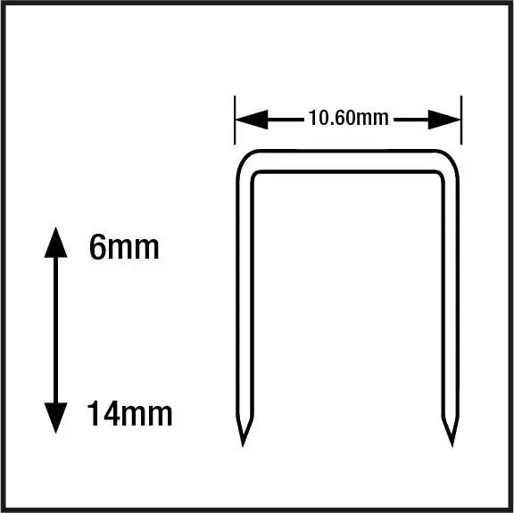Tacwise Staples Type 140 Series 5000 Pack Galvanised Type G 4/11/140 6-14mm White Rose Tools
