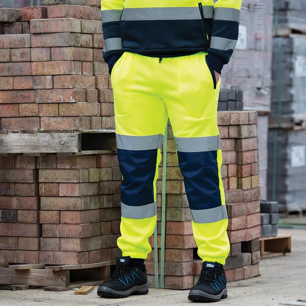 Tough Grit Hi-Vis 2-Tone Jogger Yellow/Navy XXL 929009 White Rose Tools