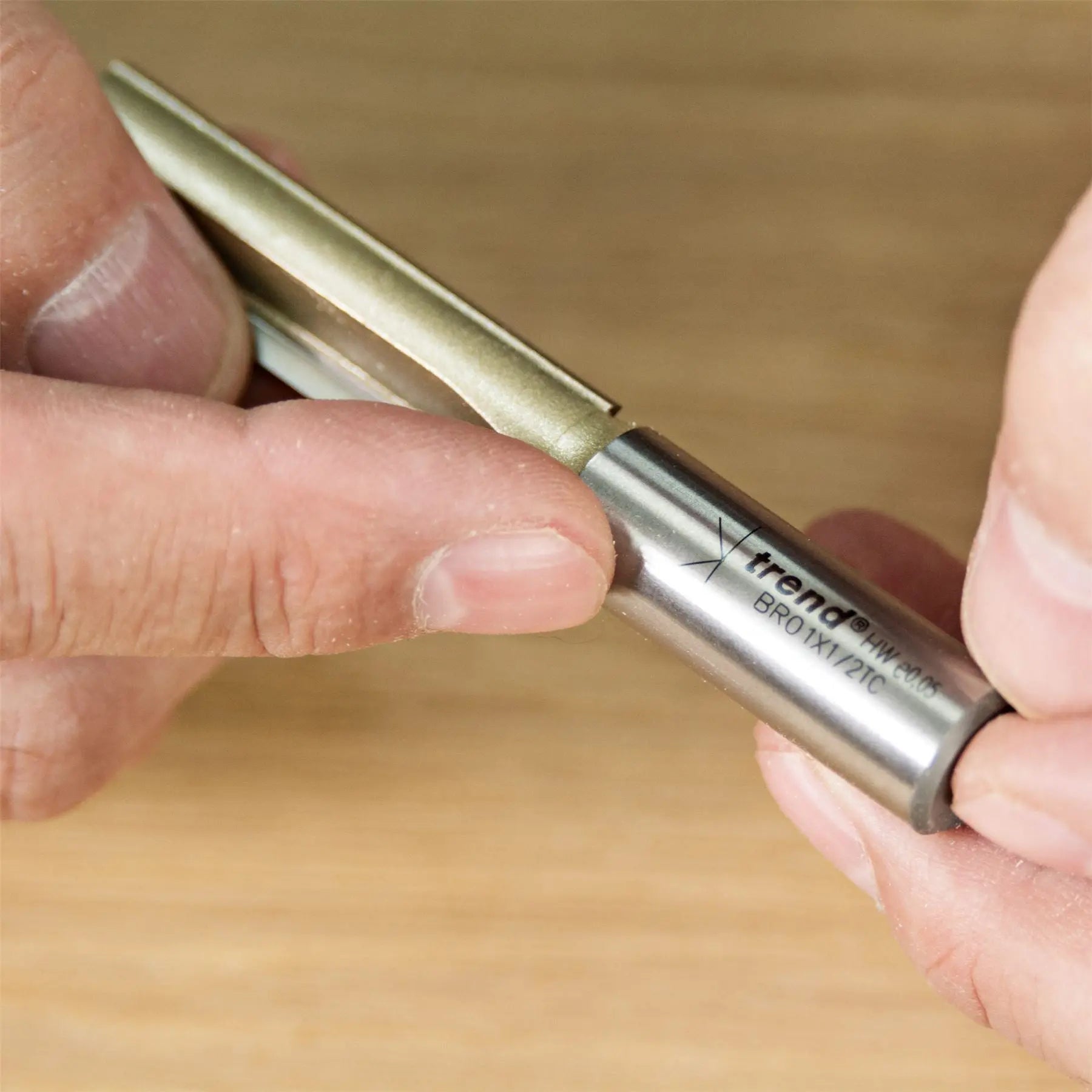 Trend 1/2" Tct Two Flute Straight Worktop Router Cutter 12.7mm X 50mm BR01X1/2TC