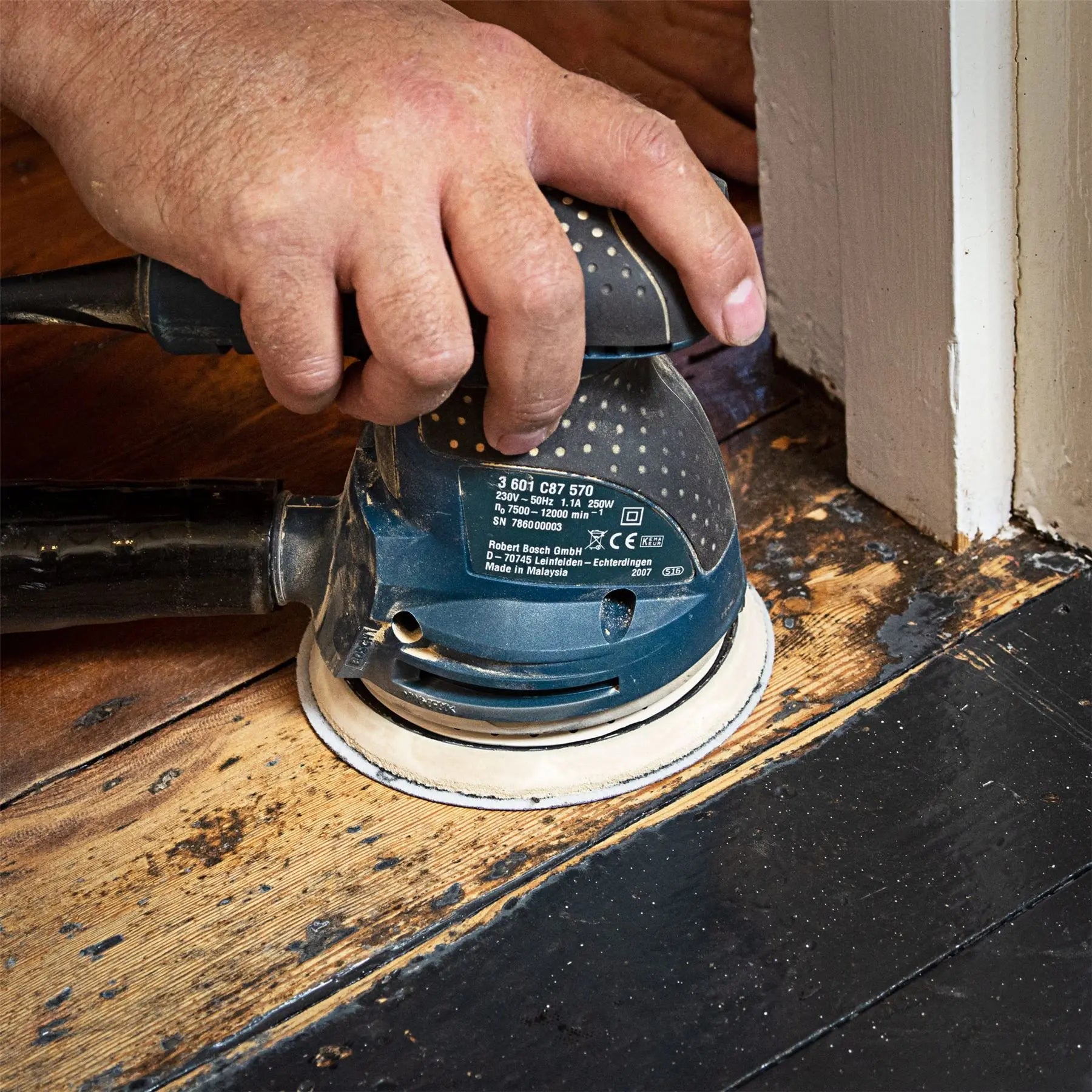 Trend Aluminium Oxide Random Orbital Sanding Disc 120 Grit 125mm 50Pc AB/125/120A/B White Rose Tools