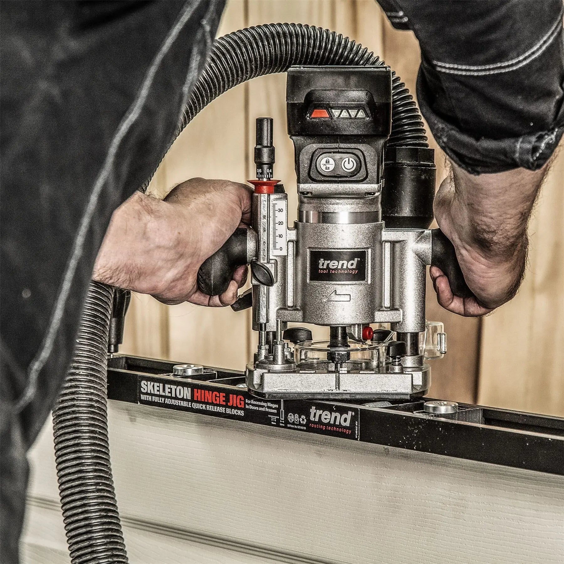 Trend Craft Pro 12mm X 19mm 1/4In Shank Router Cutter Bit For Use With Hinge Jigs C019AX1/4TC