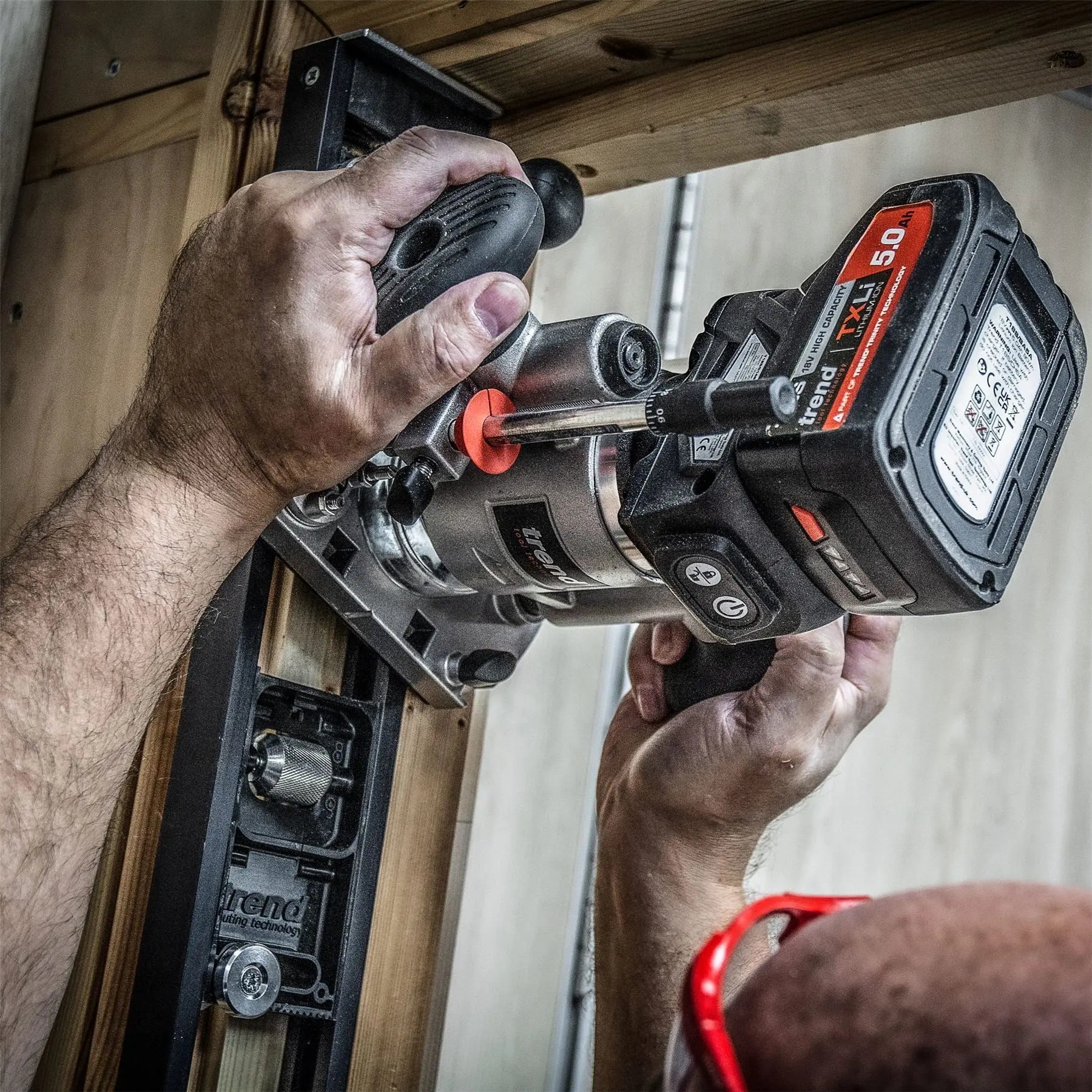 Trend Craft Pro 12mm X 19mm 1/4In Shank Router Cutter Bit For Use With Hinge Jigs C019AX1/4TC