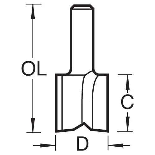 Trend Hinge Recess Cutter C235X1/4TC  White Rose Tools