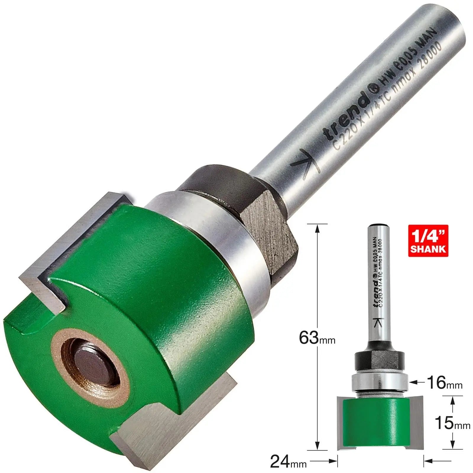 Trend Intumescent Cutter 15mm X 24mm  C220X1/4TC