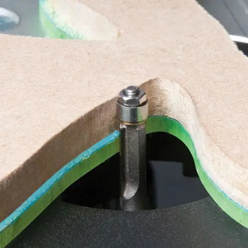 Trend Mini Guided Trimmer 4.8 Diameter X 11mm MB/01X1/4TC White Rose Tools