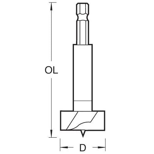 Trend Snappy Forstner 35mm SNAP/FS/35 White Rose Tools